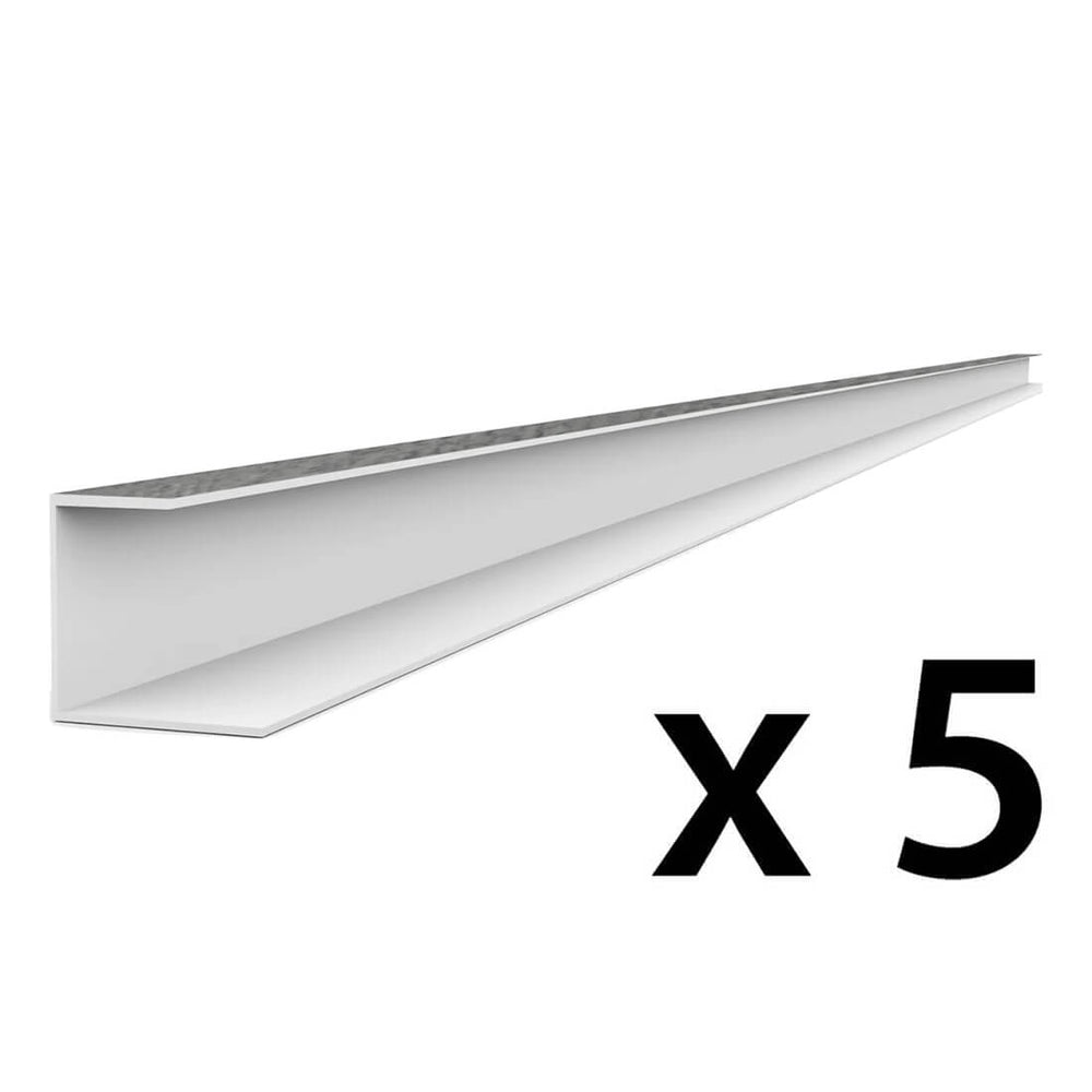 Proslat PROCORE+ PVC 8 ft. Slatwall Side Trim - Gray Wood (5-Pack)-26125K-Garage Giant