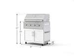 NewAge Outdoor Kitchens Stainless Steel 2-Piece Cabinet set with Grill Cabinet and Performance Grill-72922-Garage Giant 