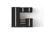 NewAge Garage Cabinets Bold Series XL 6-Piece Garage Cabinets Set with Tool, Base, Wall Cabinets and 30 in. Locker-64032-Garage Giant 