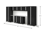 NewAge Garage Cabinets Bold Series 10PC Garage Cabinetry Set, 24-Gauge Steel, Fully Welded, 156" W x 18" D x 76.75" H-55840-Garage Giant 