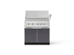 NewAge Outdoor Kitchens Aluminum 2-Piece Cabinet Set with Grill Cabinet and Platinum Grill-74804-Garage Giant 