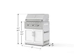 NewAge Outdoor Kitchens Stainless Steel 2-Piece Cabinet set with Grill Cabinet and Performance Grill-74794-Garage Giant 