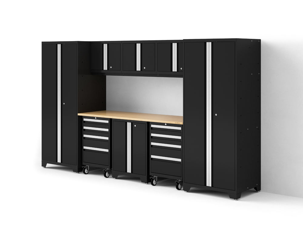 NewAge Garage Cabinets Bold Series XL 9-Piece Garage Cabinets Set with Tool, Base, Wall Cabinets and 30 in. Lockers-64036-Garage Giant