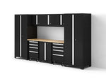 NewAge Garage Cabinets Bold Series XL 9-Piece Garage Cabinets Set with Tool, Base, Wall Cabinets and 30 in. Lockers-64036-Garage Giant 