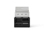 NewAge Outdoor Kitchens Aluminum 2-Piece Cabinet Set with Grill Cabinet and Performance Grill-74788-Garage Giant 