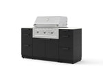 NewAge Outdoor Kitchens Outdoor Grill Island Stainless-Steel 6-Piece Cabinet Set with 3 Drawers, Grill Cabinet, Performance Grill and Dekton in Aeris Countertops - (Natural Gas) | Garage Giant 