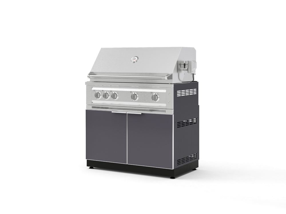 NewAge Outdoor Kitchens Aluminum 2-Piece Cabinet Set with Grill Cabinet and Platinum Grill-74805-Garage Giant