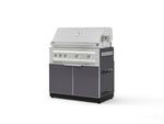 NewAge Outdoor Kitchens Aluminum 2-Piece Cabinet Set with Grill Cabinet and Platinum Grill-74805-Garage Giant 