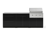 NewAge Outdoor Kitchens Aluminum 5-Piece Cabinet Set With 3 Drawer, Bar, Grill Cabinet, Performance Grill and Countertop-67433-Garage Giant 