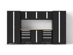 NewAge Garage Cabinets Bold Series XL 9-Piece Garage Cabinets Set with Tool, Base, Wall Cabinets and 30 in. Lockers-64036-Garage Giant 