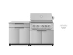 NewAge Outdoor Kitchens Stainless Steel 2-Piece Cabinet set with Bar and Grill Cabinet-67605-Garage Giant 