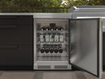 NewAge Outdoor Kitchens Stainless Steel 6-Piece Cabinet Set with Sink, Bar, Grill Cabinet, Platinum Griddle, Countertop and Stainless Steel Door Fridge-75124-Garage Giant 