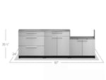 NewAge Outdoor Kitchens Stainless Steel 4-Piece Set-66774-Garage Giant 