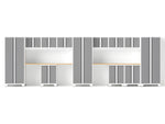 NewAge Garage Cabinets Bold Series 14PC Garage Cabinetry Set, 24-Gauge Steel, Fully Welded, 234" W x 18" D x 76.75" H-56794-Garage Giant 