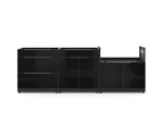 NewAge Outdoor Kitchens Aluminum 3-Piece Cabinet Set with 3-Drawer, Bar and Grill Cabinet-67430-Garage Giant 