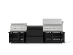 NewAge Outdoor Kitchens Stainless Steel 6-Piece Cabinet Set with 3 Drawer, Grill Cabinet, Platinum Griddle, Grill and Countertop-75183-Garage Giant 