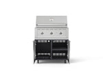 NewAge Outdoor Kitchens Aluminum 2-Piece Cabinet Set with Casters, Grill Cabinet and Performance Grill-72933-Garage Giant 