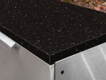 NewAge Outdoor Kitchens Stainless Steel 7-Piece Cabinet Set with 3-Drawer, Bar, Grill Cabinet, Performance Grill, Countertop, and Fridge-71855-Garage Giant 