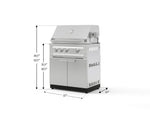 NewAge Outdoor Kitchens Stainless Steel 2-Piece Cabinet set with Grill Cabinet and Platinum Grill-74809-Garage Giant 