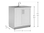 NewAge Outdoor Kitchens Stainless Steel Sink Cabinet-70406-Garage Giant 