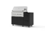 NewAge Outdoor Kitchens Outdoor Grill Island Stainless-Steel 3-Piece Cabinet Set with Casters and 3-Drawer, Grill Cabinet and Platinum Grill - (Liquid Propane) | Garage Giant 