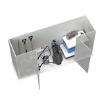 Absco Space Saver 10' x 2.5' Metal Garden Shed - Woodland Gray 