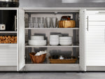 NewAge Outdoor Kitchens Stainless-Steel 7-Piece Cabinet Set with 2 Door, Bar, Corner, Grill Cabinet, Platinum Grill, and Countertops-67683-Garage Giant 