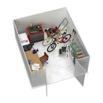 Absco Regent 10' x 12' Metal Garden Storage Shed - Surfmist/Monument 