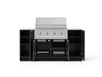 NewAge Outdoor Kitchens Outdoor Grill Island Aluminum 6-Piece Cabinet Set with 1 Door, Grill Cabinet, Performance Grill and Countertops - (Liquid Propane) 