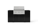 NewAge Outdoor Kitchens Outdoor Grill Island Aluminum 6-Piece Cabinet Set with 1 Door, Grill Cabinet, Performance Grill and Countertops - (Natural Gas) 