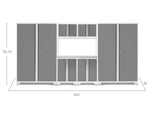 NewAge Garage Cabinets Bold Series 7-Piece Cabinet Set with 48 in. RTA Locker-55243-Garage Giant 