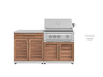 NewAge Outdoor Kitchens Stainless Steel 2-Piece Cabinet set with Base and Grill Cabinet-67619-Garage Giant 