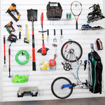 Proslat Ultimate Slatwall Wall Storage Bundle (White)-33009K-Garage Giant 