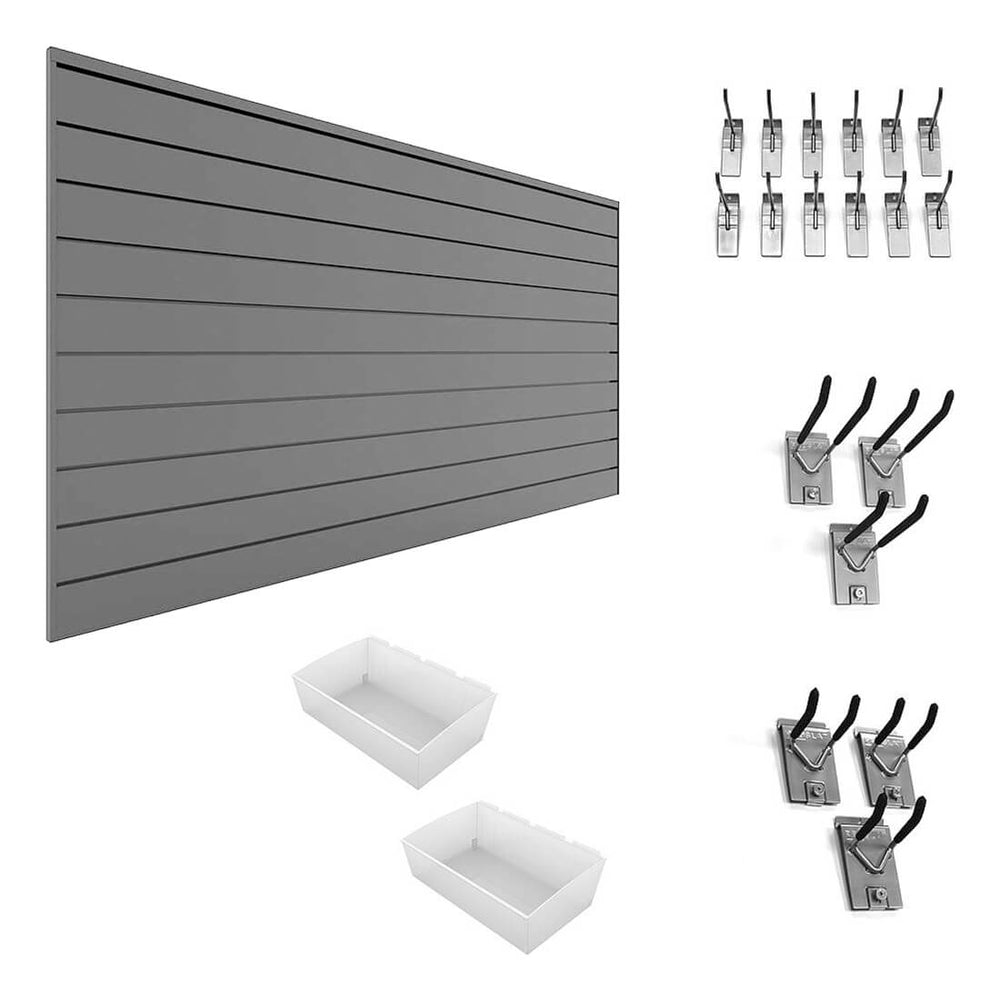Proslat Slatwall Organizer / Gardener Bundle (Light Gray)-33071K-Garage Giant
