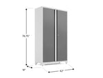 NewAge Garage Cabinets Bold Series 42in RTA Locker in Platinum-49322-Garage Giant 