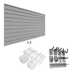 Proslat Ultimate Slatwall Wall Storage Bundle (Light Gray)-33709K-Garage Giant 