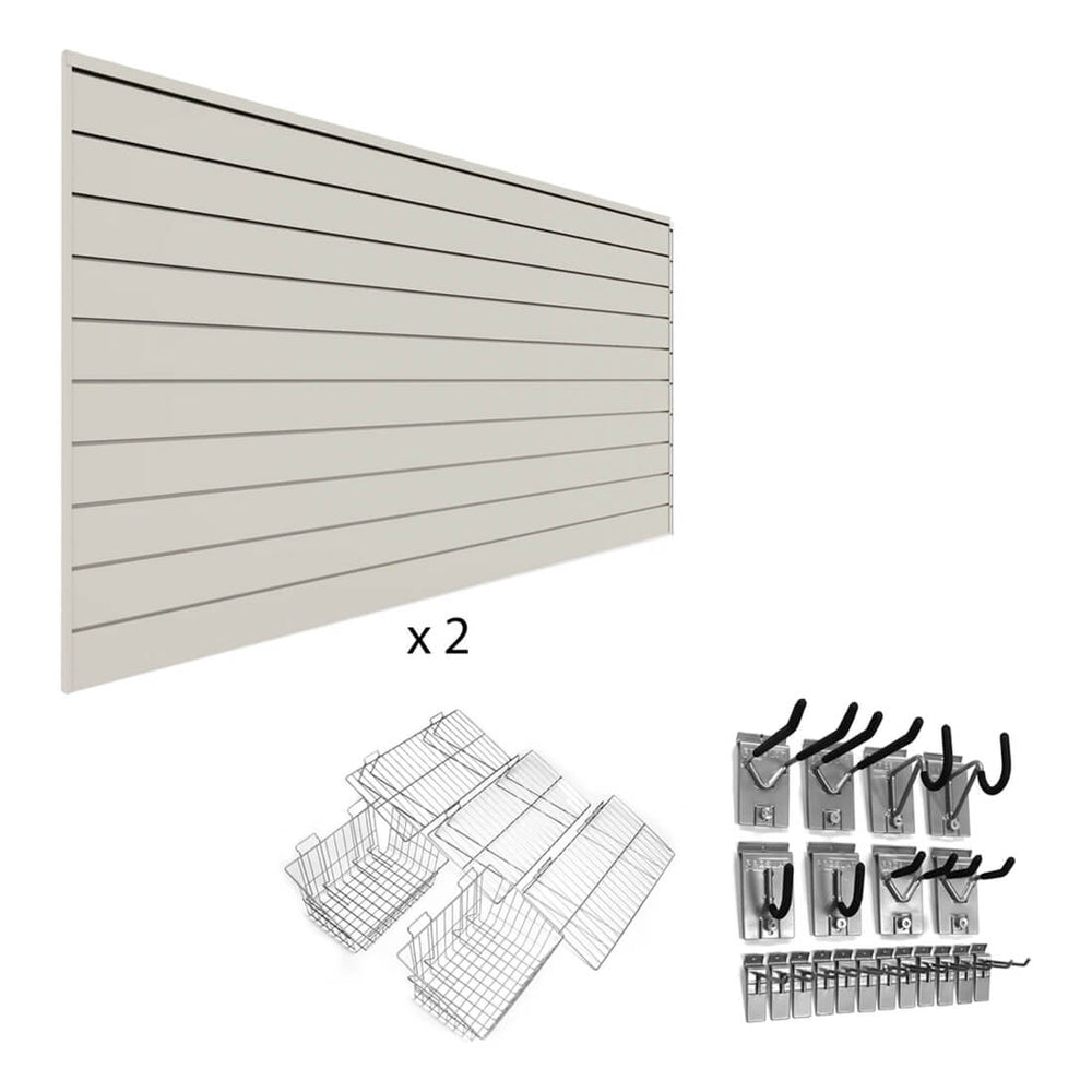 Proslat Ultimate Slatwall Wall Storage Bundle (Sandstone)-33909K-Garage Giant