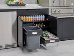 NewAge Outdoor Kitchens Stainless Steel 4-Piece Cabinet Set with Sink, Bar, Grill Cabinet and Stainless Steel Door Fridge-71440-Garage Giant 