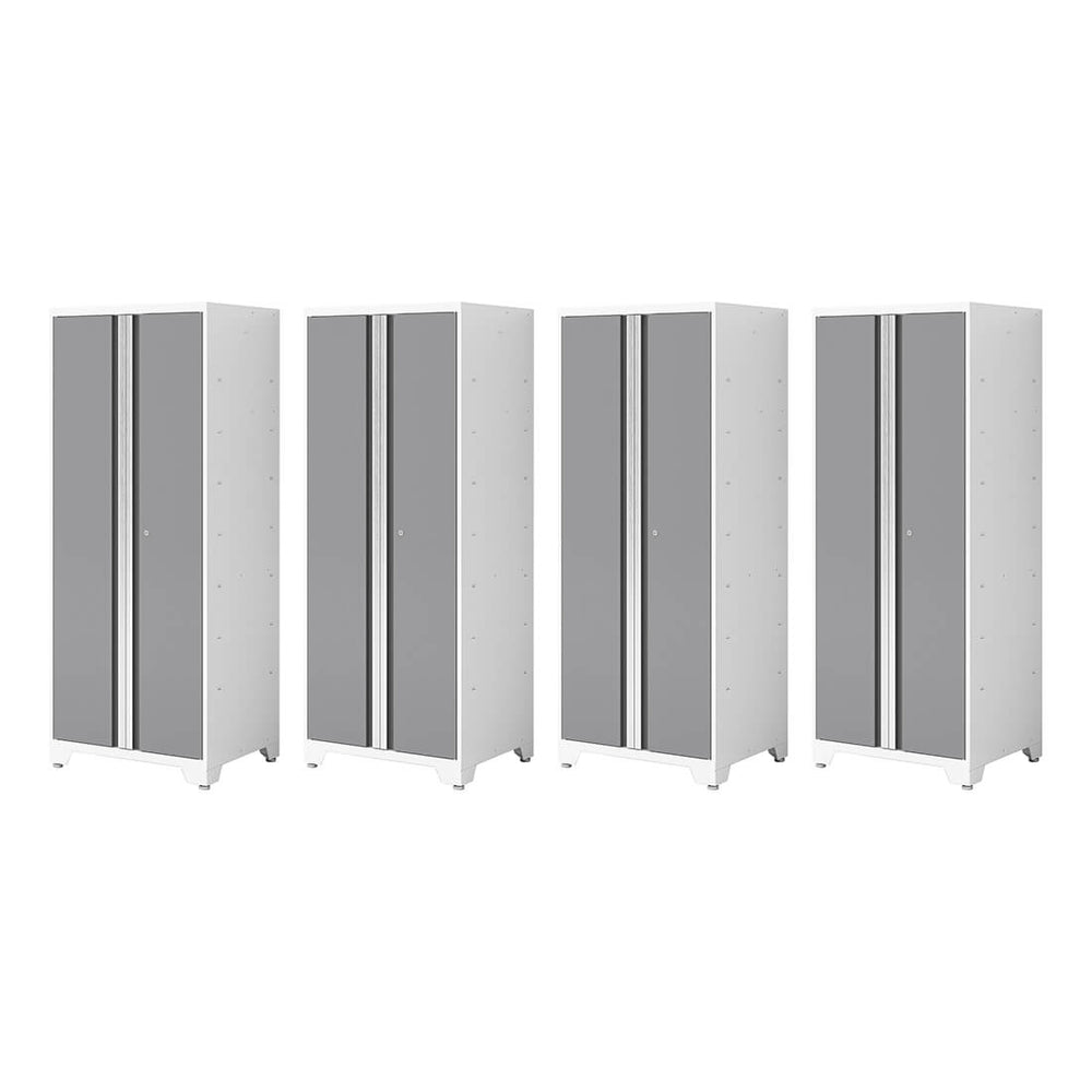 NewAge Garage Cabinets Bold XL Platinum 30-Inch Multi-Use Locker (4-Pack)-35000-4-Garage Giant