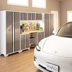 NewAge Garage Cabinets Bold XL Platinum 30-Inch Multi-Use Locker (4-Pack)-35000-4-Garage Giant 