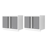 NewAge Garage Cabinets Bold XL Platinum 24-Inch Wall Cabinet (2-Pack)-35002-2-Garage Giant 