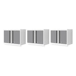 NewAge Garage Cabinets Bold XL Platinum 24-Inch Wall Cabinet (3-Pack)-35002-3-Garage Giant 