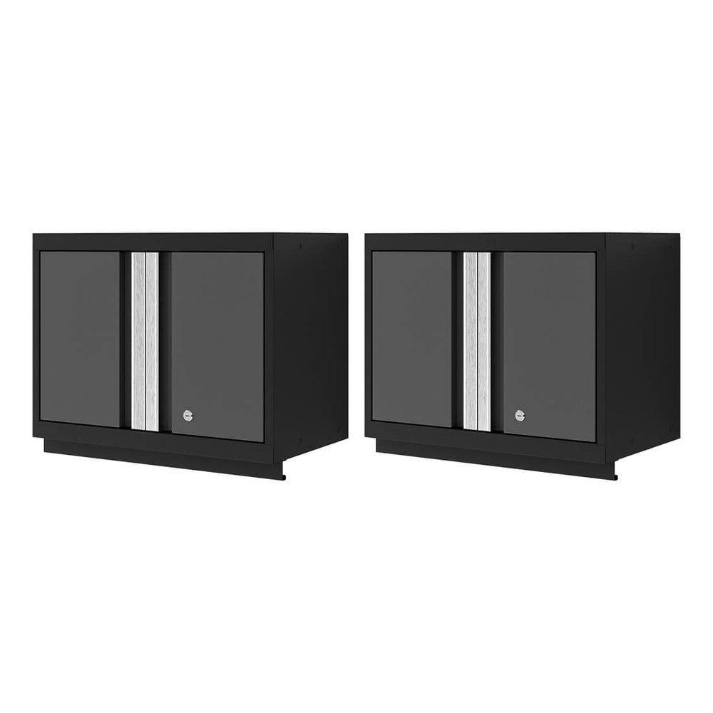 NewAge Garage Cabinets Bold XL Grey 24-Inch Wall Cabinet (2-Pack)-35003-2-Garage Giant
