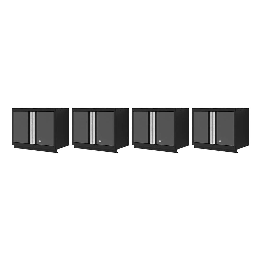 NewAge Garage Cabinets Bold XL Grey 24-Inch Wall Cabinet (4-Pack)-35003-4-Garage Giant