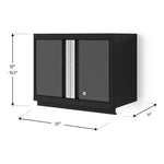 NewAge Garage Cabinets Bold XL Grey 24-Inch Wall Cabinet (4-Pack)-35003-4-Garage Giant 