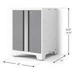 NewAge Garage Cabinets Bold XL Platinum 2-Door Base Cabinet-35004-Garage Giant 