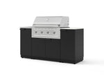 NewAge Outdoor Kitchens Outdoor Grill Island Stainless-Steel 5-Piece Cabinet Set with Sink, 1 Door, Grill Cabinet, Performance Grill and Stainless Steel Countertop - (Natural Gas) | Garage Giant 