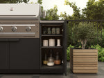 NewAge Outdoor Kitchens Outdoor Grill Island Stainless-Steel 5-Piece Cabinet Set with Sink, 1 Door, Grill Cabinet, Performance Grill and Stainless Steel Countertop 