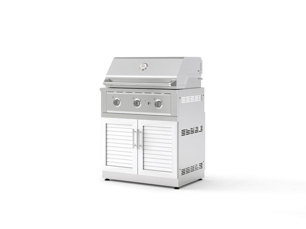 NewAge Outdoor Kitchens Stainless Steel 2-Piece Cabinet set with Grill Cabinet and Performance Grill-72918-Garage Giant