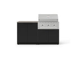 NewAge Outdoor Kitchens Stainless-Steel 4-Piece Cabinet Set with Base, Grill Cabinet, Performance Grill, and Countertop-73492-Garage Giant 